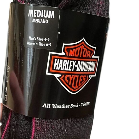 Harley-Davidson Black and Purple Socks - Picture 5 of 8